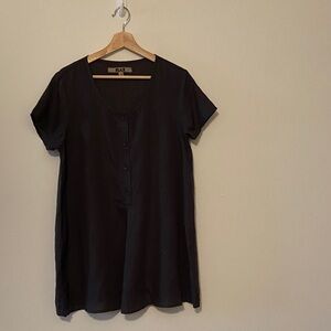 New Flax midnight Blue Women's Tunic Top, size small